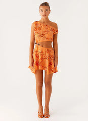 Aletta Sequin Mini Dress - Orange