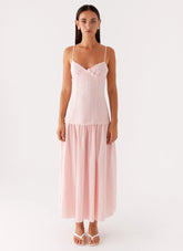 Found You Midi Dress - Pink