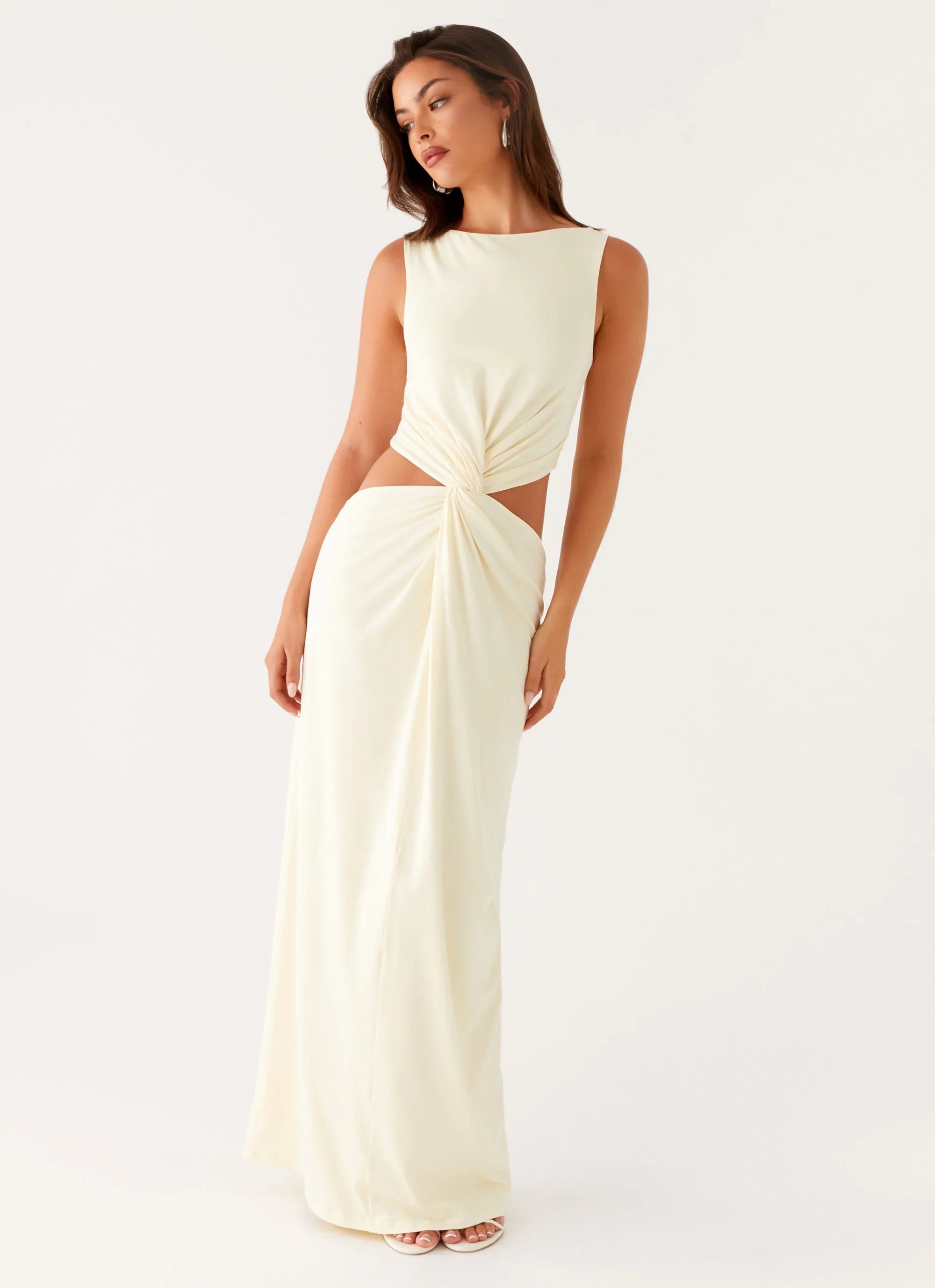 Lilabelle Twist Maxi Dress - Yellow