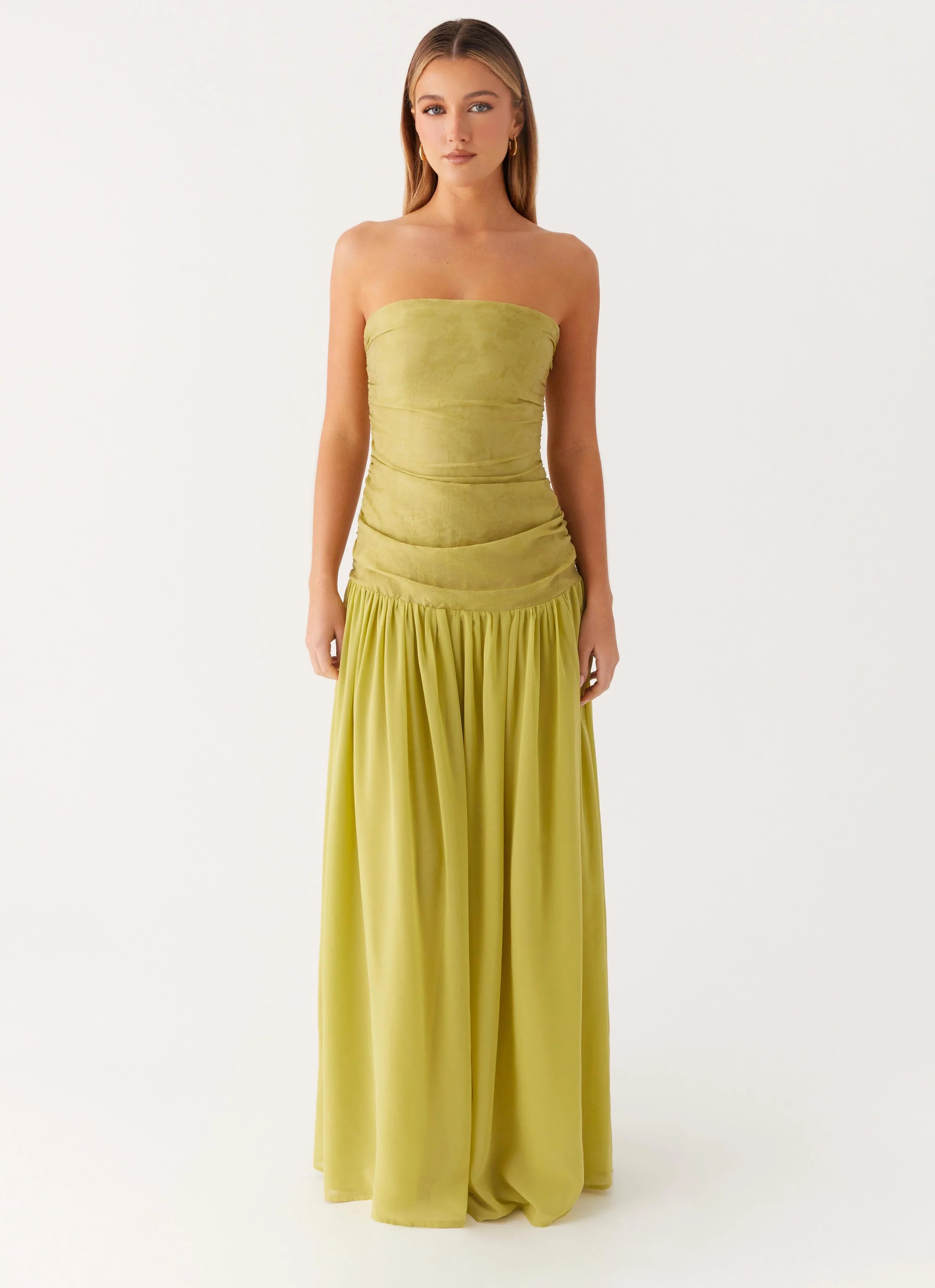 Dreamer Maxi Dress - Lime Zest