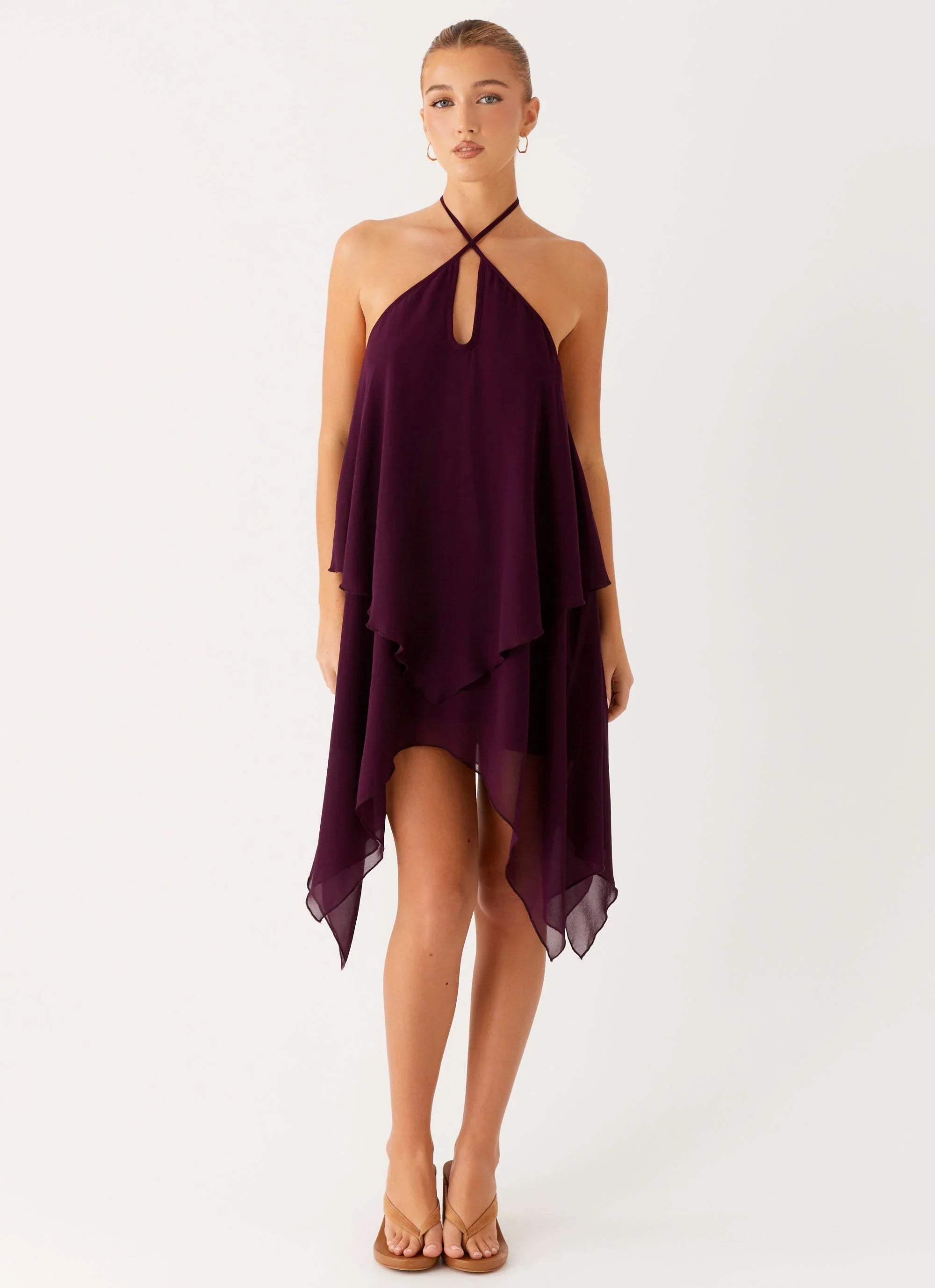 Dalenti Midi Dress - Plum
