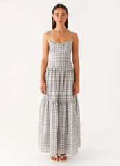 Hermie Midi Dress - Check