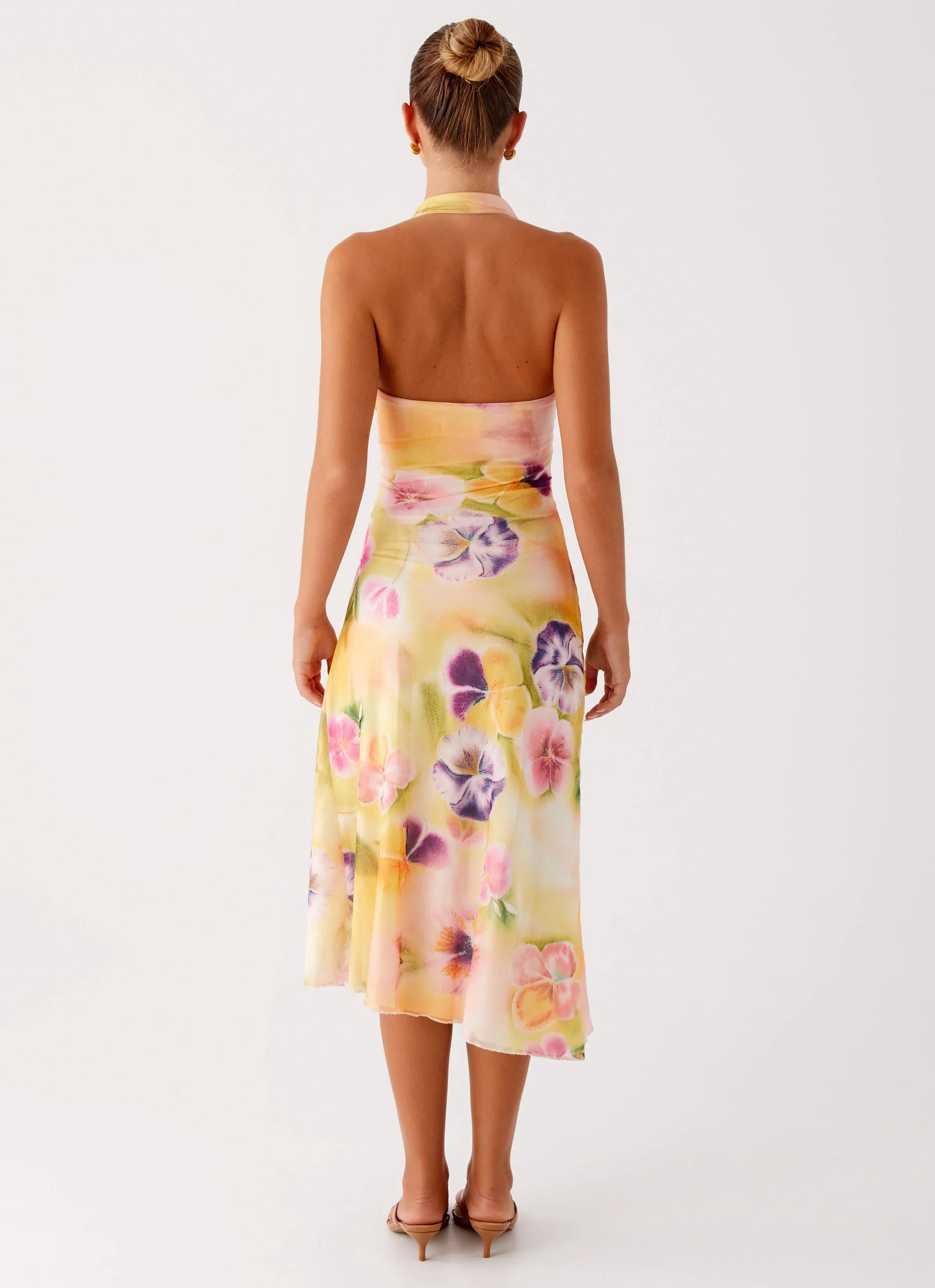 Kayce Midi Dress - Sunburst Floral