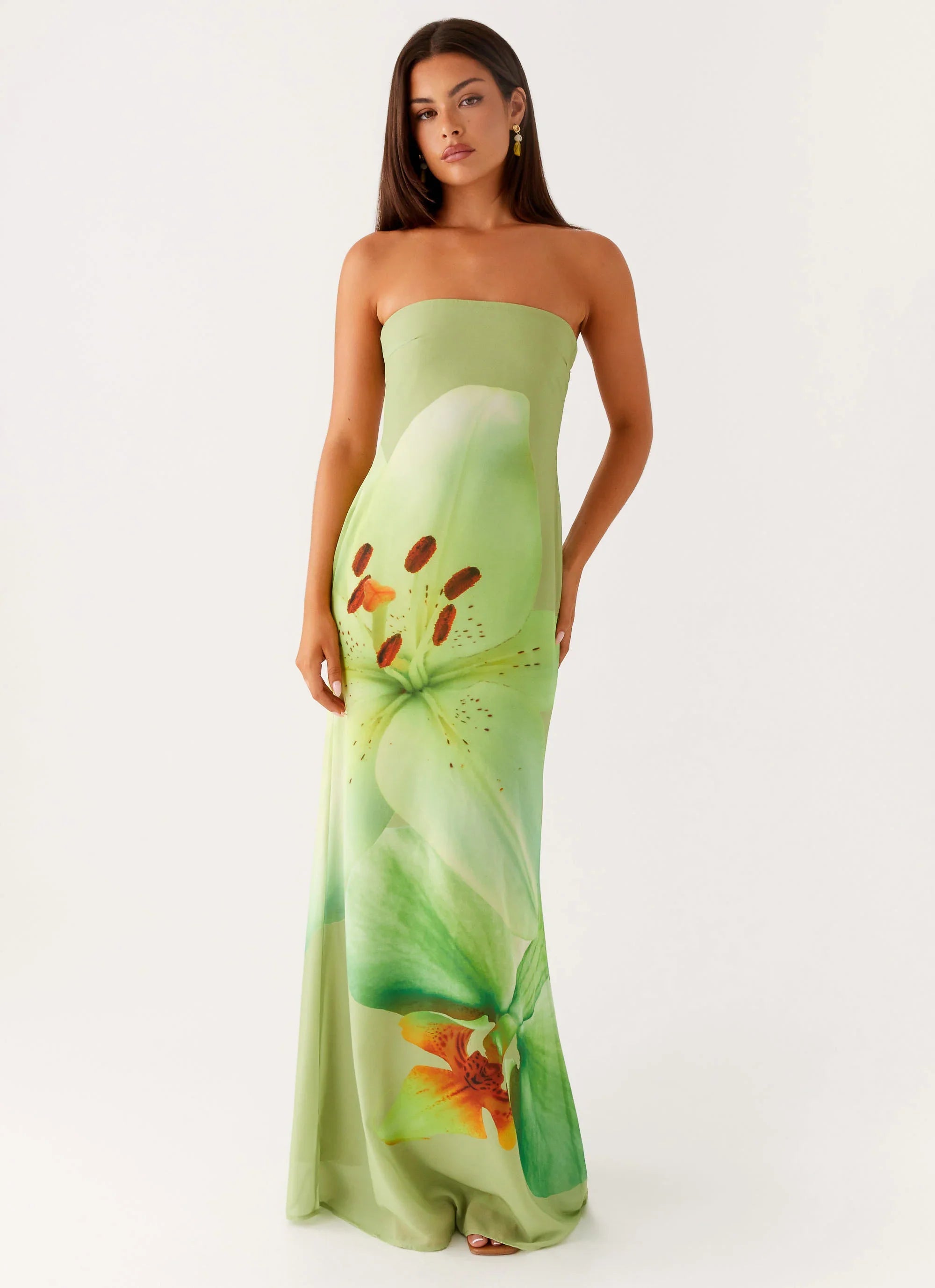 Darcy Maxi Dress - Green Floral