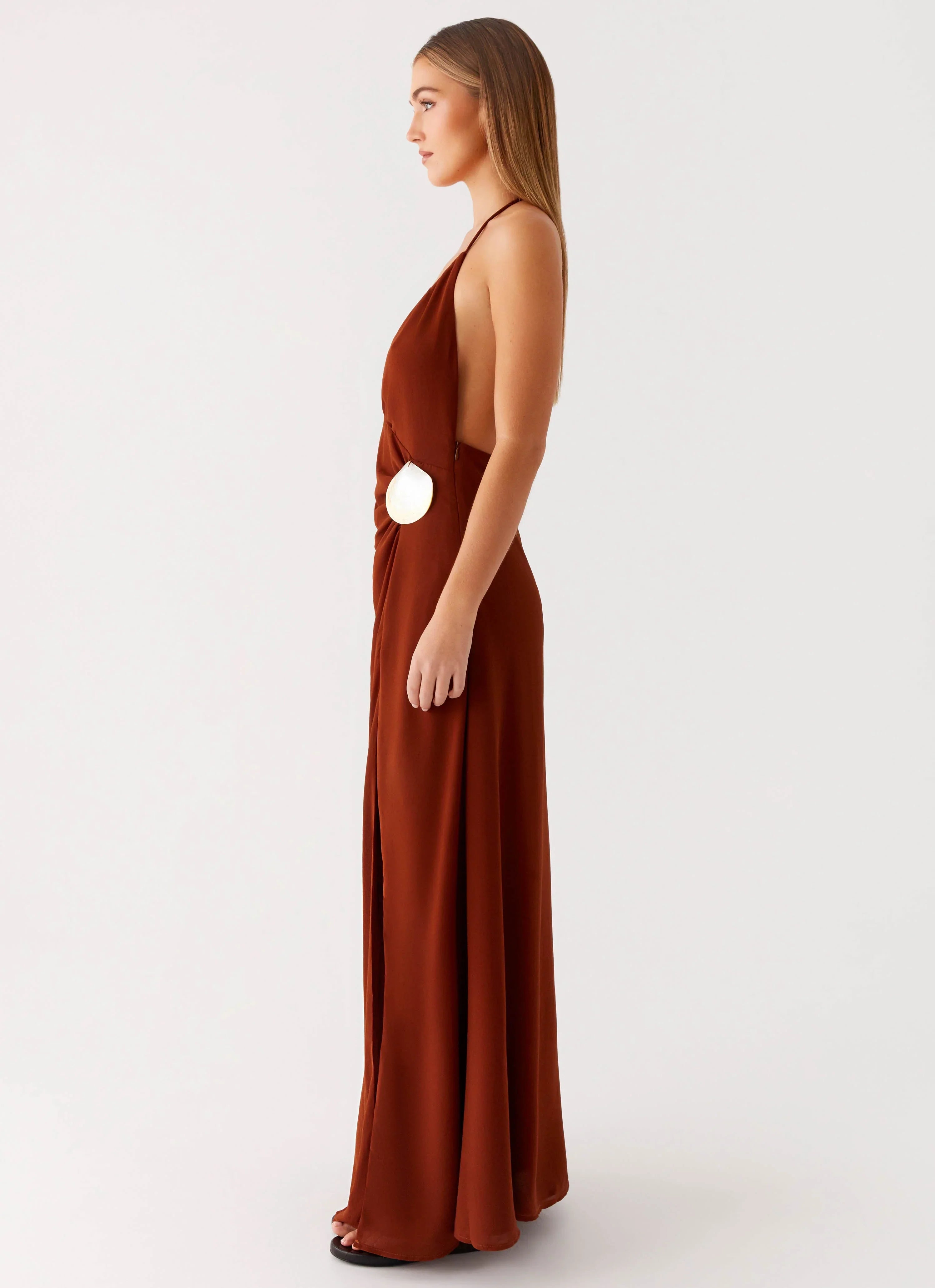 Marjoram Maxi Dress - Chocolate