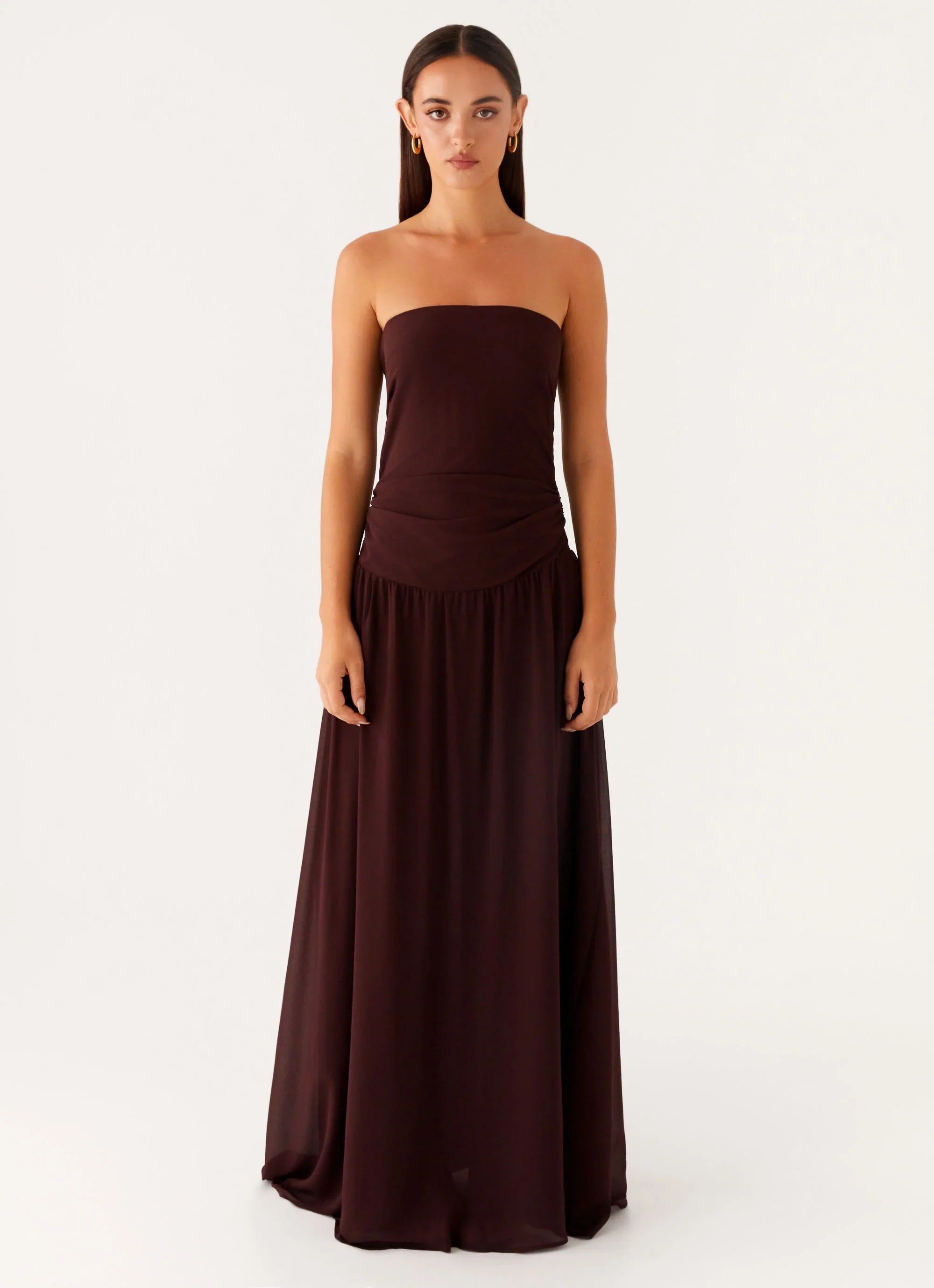 Covia Strapless Maxi Dress - Dark Chocolate